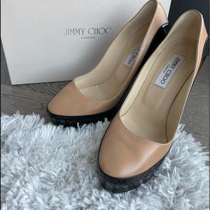 Jimmy Choo nude/black 38